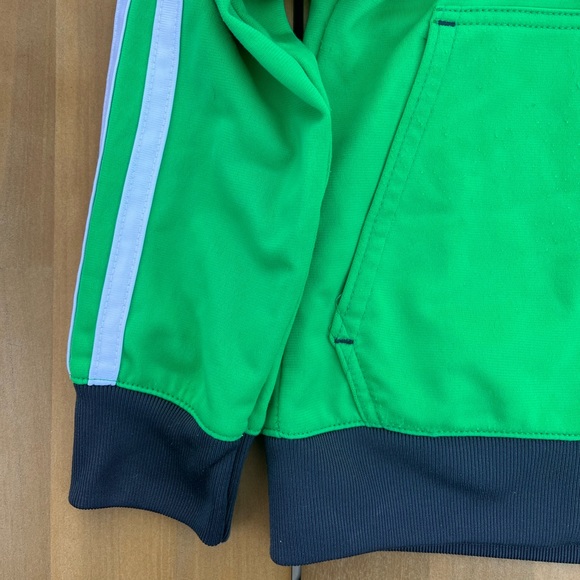Adidas Lime Green and Grey Athletic Zip Up Jacket - Picture 5 of 7